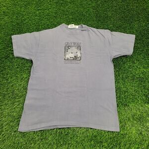 Vintage 90s Wolf Shirt Womens XL 22x28 USA Artforms